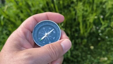 digital compass contact lookup guiding